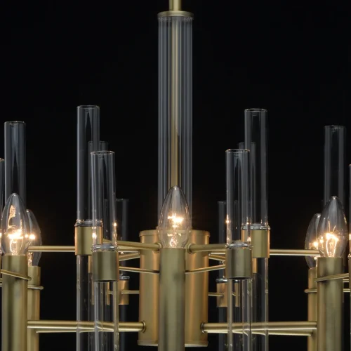 Люстра подвесная Альгеро 285010806 MW-Light прозрачная на 6 ламп, основание бронзовое в стиле классический  фото 8